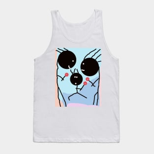 Family and Flowers Stick Figure Tank Top
